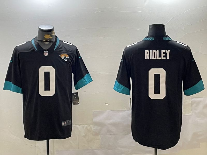 Men Jacksonville Jaguars #0 Ridley Black Second generation 2024 Nike Limited NFL Jersey style 1->cincinnati bengals->NFL Jersey